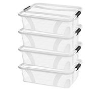 Siena Home Anzio Lot de 4 boîtes de rangement 7 l