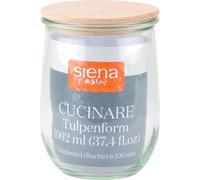 SIENA HOME Bocal à tulipe CUCINARE HD Bocal en hêtre 1,0l 469753