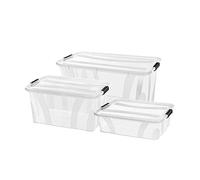 Siena Home Boîte de rangement Anzio - Lot de 3-7 L - 14 L - 32 L