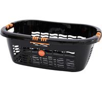 SIENA HOME Panier à linge Aversa 65cm noir avec poignée souple