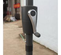 Parasol Double 2x4m Gris Siena Gris