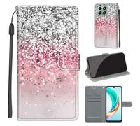 SIENIANLINE Coque pour Honor X6a / X6b / X6c Coque [Housse en Cuir PU Premium] [Etui à Rabat] [Pochette de Portefeuille], Étui de Protection pour Honor X6b -Rose