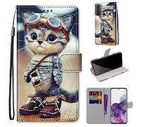 SIENIANLINE Coque pour Samsung Galaxy S21 FE, Antichoc Housse Compatibile pour Samsung Galaxy S21 FE 5G, Cuir PU Portefeuille Etui [Fentes pour Cartes] [Béquille] Coque pour Galaxy S21 FE(6,4 Pouces)