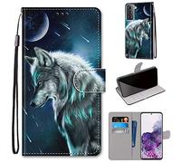 SIENIANLINE Coque pour Samsung Galaxy S21 FE, Antichoc Housse Compatibile pour Samsung Galaxy S21 FE 5G, Cuir PU Portefeuille Etui [Fentes pour Cartes] [Béquille] Coque pour Galaxy S21 FE(6,4 Pouces)