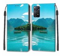 SIENIANLINE Coque pour Xiaomi Redmi Note 11 Pro 5G Global/Note 11 Pro Global, PU en Cuir à Rabat Housse Étui Compatible pour Xiaomi Redmi Note 11 Pro+ 5G (India) / Note 11E Pro