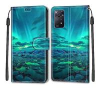 SIENIANLINE Coque pour Xiaomi Redmi Note 11 Pro 5G Global/Note 11 Pro Global, PU en Cuir à Rabat Housse Étui Compatible pour Xiaomi Redmi Note 11 Pro+ 5G (India) / Note 11E Pro