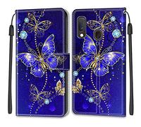 SIENIANLINE Etui pour Samsung Galaxy A20e / A10e, Coque en Cuir et TPU avec Rabat Magnétique, Support Fonctionnel, 2 Cartes, Motif Caricature, Glossy/Matte
