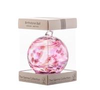 Sienna Boule d'amitié en Verre Pierre Porte-Bonheur Février, améthyste