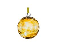 Sienna en Verre Pierre Porte-Bonheur Novembre Boule d'amitié en Verre, Topaze