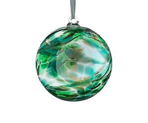 Sienna Glass Boule de l'amitié en Verre, Mois de mai, émeraude