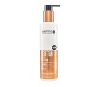 Sienna X Lotion teintée autobronzante 200 ml Crème bronzante naturelle sans traces pour les vacances avec thé vert et écorce de citron. Formule longue durée pour le visage et le corps.