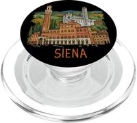 Sienne Italie Souvenir de Voyage Monument Historique Ville PopSockets PopGrip pour MagSafe