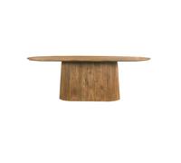 Sienne-table à manger ovale 10 personnes 230 cm en bois massif