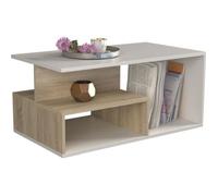 SIENNE - Table basse moderne - Table à café salon chambre bureau - Plateau : 90x51x1,6 - Hauteur : 43 cm - Design minimaliste