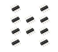 SIENOC 10er Pack 4 pôles Pin | Embrayage | connecteurs | branchez | Broche à souder pour Bande LED RVB 5050 SMD 3528