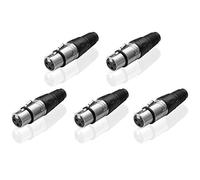 SIENOC 5 pcs Femelle 3 Broches XLR Type de Soudure Microphone Line Plug Connector Mic Socket Audio