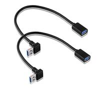 SIENOC USB-Adaptateur 3.0 - A-Mâle an A-Femelle - 90 Degréswinkel vers Le Up + Bas (2xup câble Angle)
