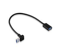 SIENOC USB-Adaptateur 3.0 - A-Mâle an A-Femelle - 90 Degréswinkel vers Le Up + Bas (câble d'angle vers Le Bas)