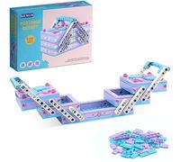 SIENON Dots Boîte à bijoux multicouche, kit de bricolage, décoration de chambre d'enfant, organisateur de bureau ou compartiments de rangement, kit de construction à 3 couches, idée cadeau de