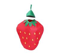 Siepificius Costume de fruits pour adulte - Costume de costumade pour homme et femme - Fraise