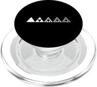 Sierpinski Triangle Fractal Géométrie Mathématiques Matrix PopSockets PopGrip pour MagSafe