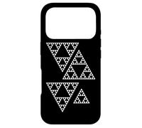 Sierpinski Triangle Fractale Géométrie Math Formes Mania Blanc Coque pour iPhone 17 Pro