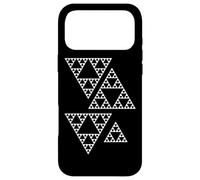 Sierpinski Triangle Fractale Géométrie Math Formes Mania Blanc Coque pour iPhone 17 Pro Max