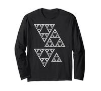 Sierpinski Triangle Fractale Géométrie Math Formes Mania Blanc Manche Longue
