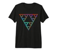 Sierpinski Triangle Fractale Géométrie Math Formes Mania T-Shirt Haut de Gamme