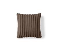 Sierra - coussin - en fausse fourrure côtelé - 50x50 cm - Marron