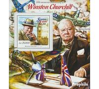 Sierra Leone Sierra-léonais Bloc-Feuillet 770 (complète. Edition.) Neuf avec Gomme Originale ** MNH 2015 Winston Churchill (Timbres pour Les collectionneurs) Militaire/Chevalier