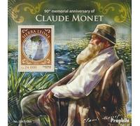 Sierra Leone Sierra-léonais Bloc-Feuillet 919 (complète. Edition.) Neuf avec Gomme Originale ** MNH 2016 Claude Monet (Timbres pour Les collectionneurs) Peinture