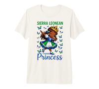 Sierra Leonean Princess Fille Costume National Dab Filles T-Shirt Haut de Gamme
