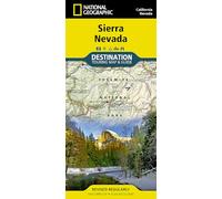 Sierra Nevada Destination: Touring Map & Guide; California, Nevada; Waterproof, Tear-Resistant