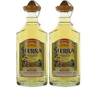 SIERRA TEQUILA - Reposado - Tequila Mixto - 38% Alcool - Origine : Mexique/Jalisco - 70 cl (Lot de 2)