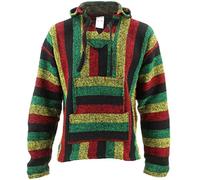 Siesta mexicain Baja Jerga Rasta Pull à capuche - - Large