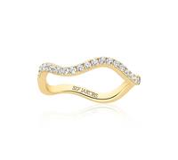 Sif Jakobs ELLERA WAVES Bagues Argent SJ-R3869-CZ-YG-52 - Femme - Argent 925