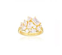 Sif Jakobs Ivrea Grande Bagues 18 ct. Argent SJ-R12331-CZ-YG-56 - Femme - 925 Sterling Silver
