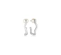 Sif Jakobs Ponza Creolo Grande Boucles d'oreilles Argent SJ-E12355-PCZ - Femme - 925 Sterling Silver