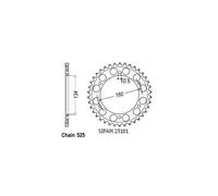 Sifam - Couronne 43 Dents Compatible Honda Cbr 600 Rr 03- Pas525/Z43
