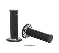 SIFAM - Poignées Moto Cross Noires L 120Mm Ø22-24Mm Avec Donuts