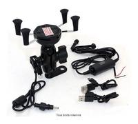 Support Rétroviseur pour Smartphone + USB Etanche