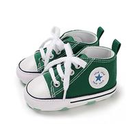 SIFANGPING Chaussures de première étape pour Enfants Chaussures en Toile pour garçons Semelle Souple Chaussures en Toile Respirantes légères et antidérapantes pour bébé EU 20 Vert