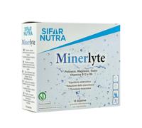 Sifar Nutra Minerlyte | Électrolytes avec potassium, magnésium, sodium, vitamines B12 et B6 | Réhydratation et régénération musculaire | Pour le sport | Végan | Goût orange | 16 sachets