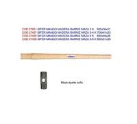 SIFER MANCHE BOIS MACASE VERNIS 5 K 800x46x26 AVEC COIN