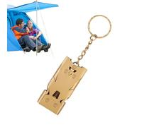 Sifflen métal, sifflde randonnée, Sifflde sécurité de camping avec porte-clés, Accessoires de survie en plein air, sifflà décibels élevés avec son clair pour adultes