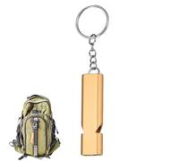 Sifflet à double tube - Sifflet de survie haute fréquence avec double ton pour la randonnée et le camping | sirenas de sécurité portable avec porte-clés, outil d'alarme salvavitas