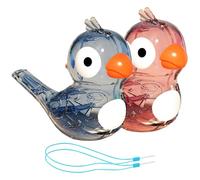 Sifflet à oiseau pour - Jouet en plastique de 8,7 cm avec corde de suspension - Générateur de son musical amusant - Sifflet pour jouer en plein air pour - Petit cadeau - Jeu de jardin