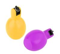 Sifflet à Presser à La Main, 2 Pièces, Sifflet D'entraîneur Fort, Sifflet de Sport pour Trekking, Intérieur et Extérieur, Adultes, Enfants, Enseignant, Jaune et Violet