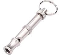 Sifflet à ultrasons réglable argenté pour chien, sifflet portable pour animaux de compagnie, sifflet supersonique pour le dressage des animaux de compagnie, le dressage et les aides au comportement